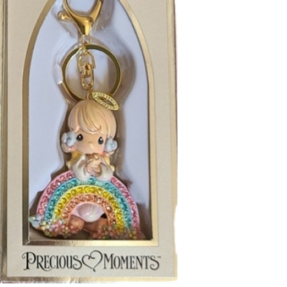 NWT ⚜️💖⚜️ Precious Moments Adorable Girl Angel Bag Charm - Picture 4 of 5